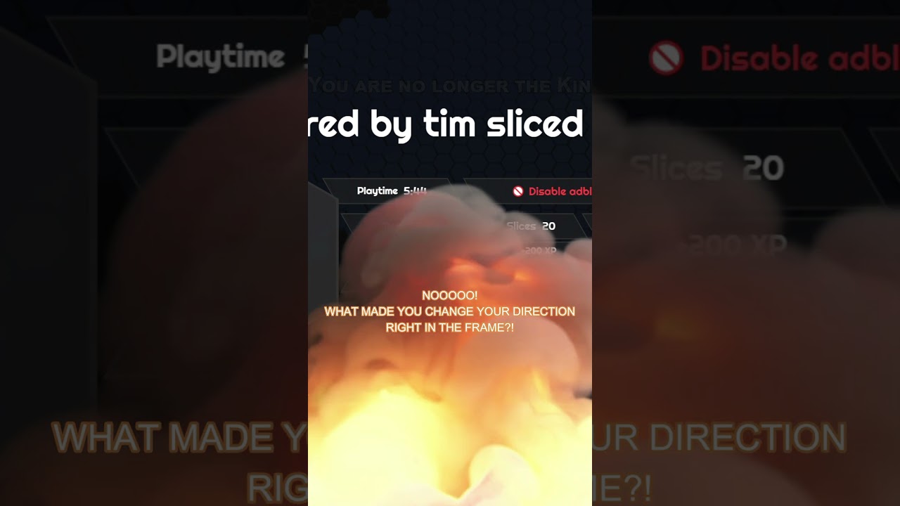 Taking revenge for ruining my game... 