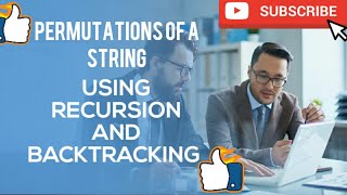 Permutations of a string using recursion and backtracking