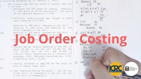 Job Order Costing (Part 2)