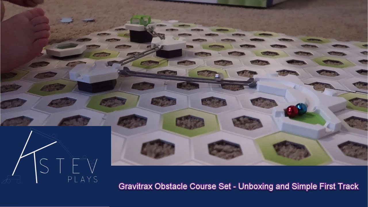 KStevPlays Ravensburger Gravitrax Obstacle Course Set Unboxing and