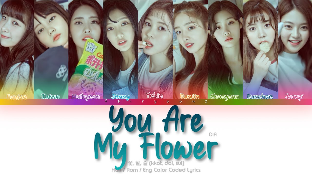 DIA (다이아) 꽃, 달, 술 (You Are My Flower) (DIA Ver.) Color Coded