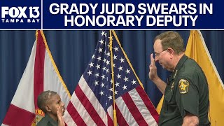 Grady Judd swears in teen with cancer as honorary deputy: Full ceremony