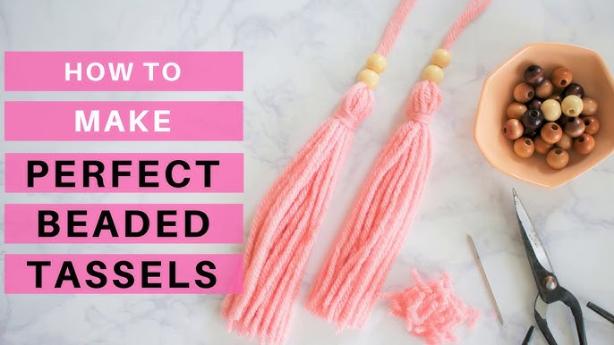 How to make yarn tassels for fabric bookmarks and more 
