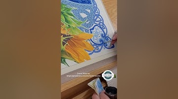 Sunflower Celtic Art time-lapse: Celtic Cross Designs Emerge - pt.13