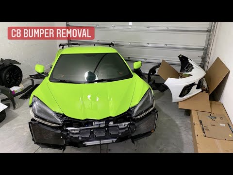 C8 front bumper removal (wrap series pt. 10)