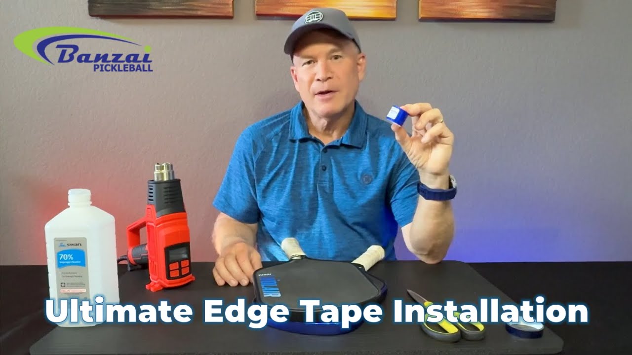 Banzai Pickleball Ultimate Edge Tape Installation