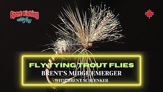 FLY TYING TROUT  FLIES - PRO STAFF ON THE BENCH: BRENT'S MIDGE EMERGER