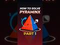 how to solve the pyraminx part 1 #nexusiris #rubikscube #cubing #tutorial