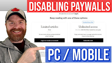 How to disable / get around Paywalls on Websites