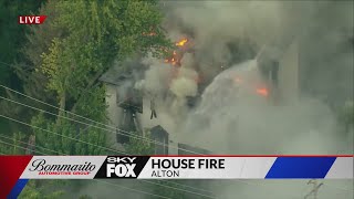 Crews responding to Alton Illinois house fire