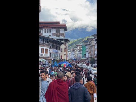 THIMPHU CITY DURING TSHECHU FESTIVAL