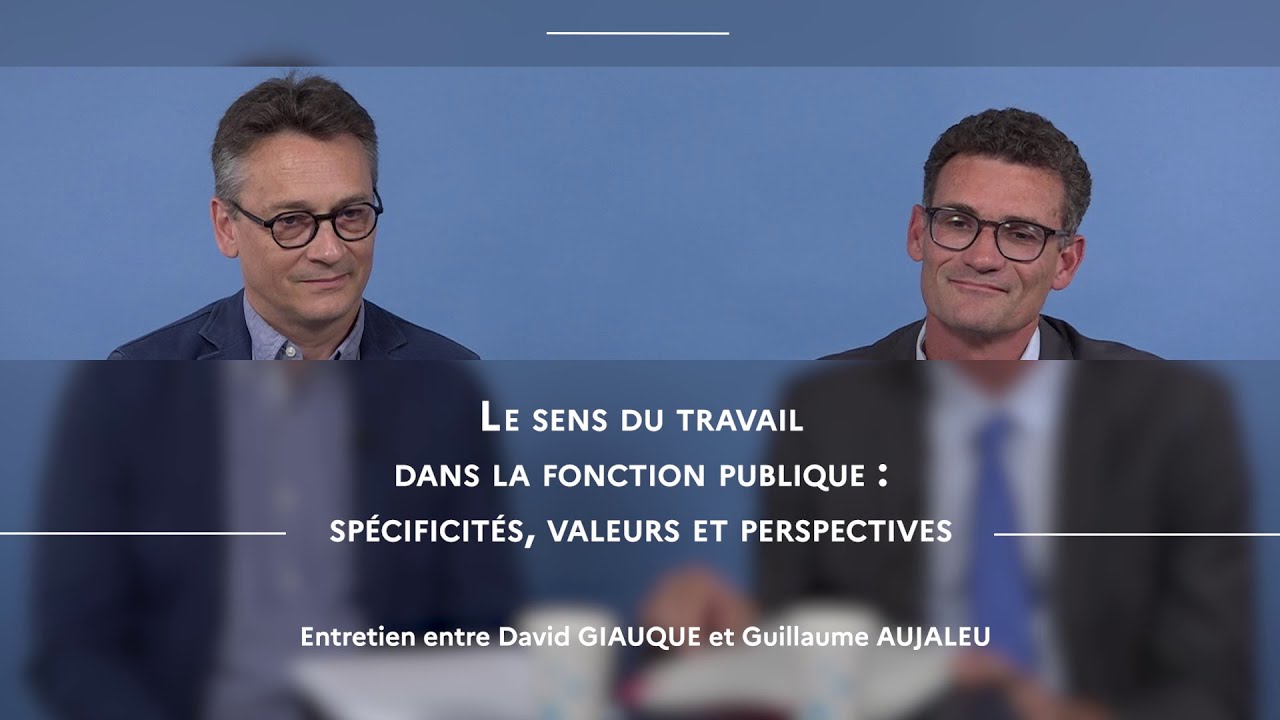 Le sens du travail dans la fonction publique : spécificités, valeurs et perspectives