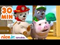 PAW Patrol, Patrulla de cachorros | 30 minutos de Paw Patrol salvando el día  | Nick Jr. en Español