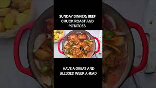 BEEF CHUCK ROAST AND POTATOES