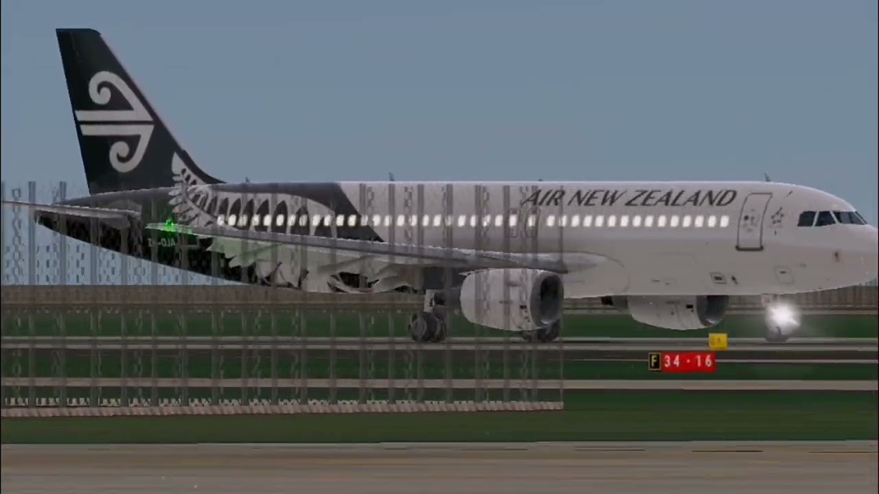 RFS Real Flight Simulator - New Camera Settings - Air New Zealand A320 - Landing -Melbourne Airport
