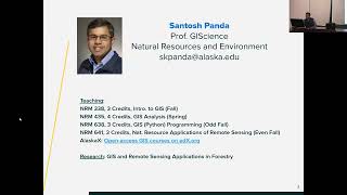 UAF ESS 2025 #10: Santosh Panda - Advances in Geospatial Data Science and Applications