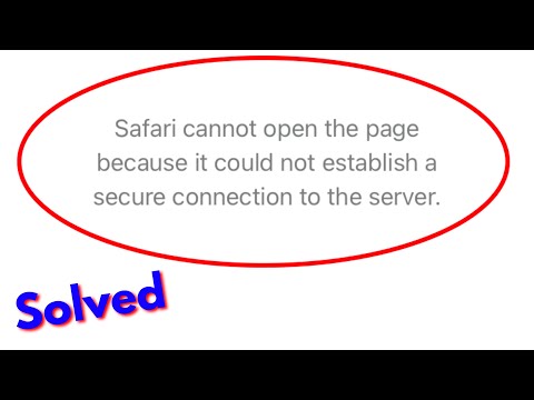 Fix safari cannot open the page because it could not establish a secure connection to the server