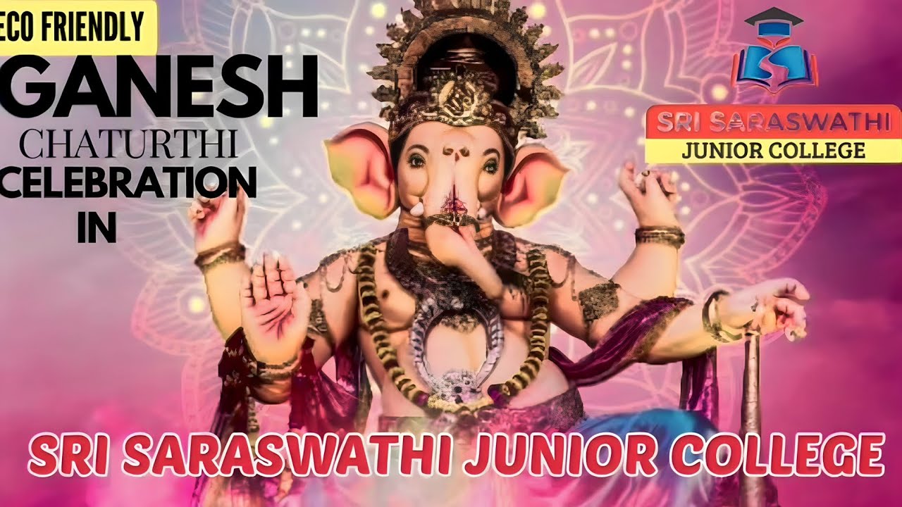 Ganesh chaturthi celebrations in Sri Saraswathi jr College Banjara