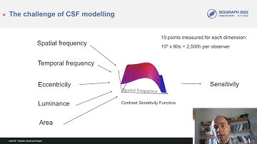 stelaCSF - Spatio-Temporal Frequency, Eccentricity, Luminance and Area Contrast Sensitivity Function