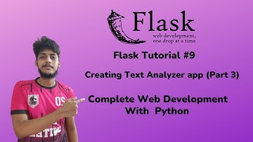 Creating Text Analyzer App in Flask(part 3) | Web Development With Python | Flask Tutorial #9