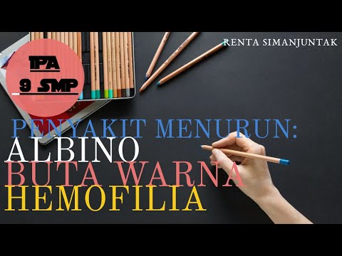 BIOLOGI KELAS 9 - PENYAKIT MENURUN TERPAUT KROMOSOM SEKS X - Albino, Hemofilia, Buta Warna