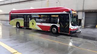 Ttc electric bus at scarborough 11/22/2023