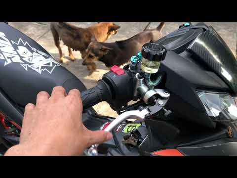 Video Tay thắng rcb bình dầu rời 14mm gắn cho ex 150, cảm... - youtube