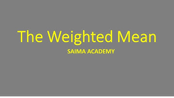 Statistics: Measures of Central Tendency part 5/5 Weighted Mean in Urdu / Hindi