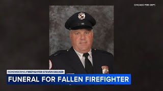 Friends, family say goodbye at funeral for fallen Chicago Firefighter Steven Decker