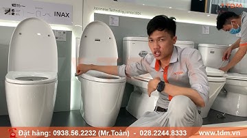 TDM.VN | Review bồn cầu nắp rửa cơ INAX AC-602/CW-S32VN - Bàn cầu rửa cơ 2 chế độ mẫu mới 2021