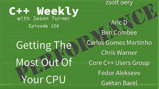 Celebrity C++ Weekly - Ep 158 - Getting The Most Out Of Your CPU Net Worth