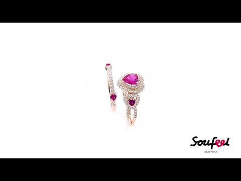 soufeel-female---red-heart-wedding-ring-set-rose-gold