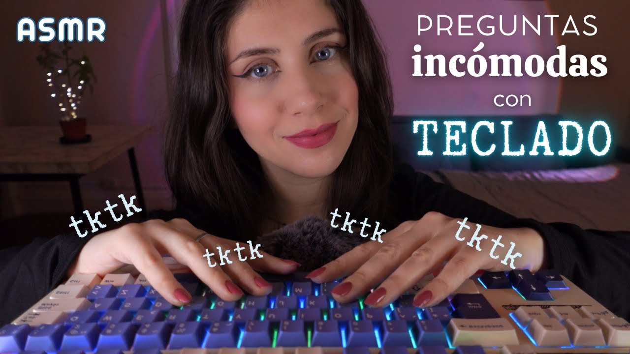 ASMR • Te hago Preguntas MUY Incómodas con TECLADO RKS85
