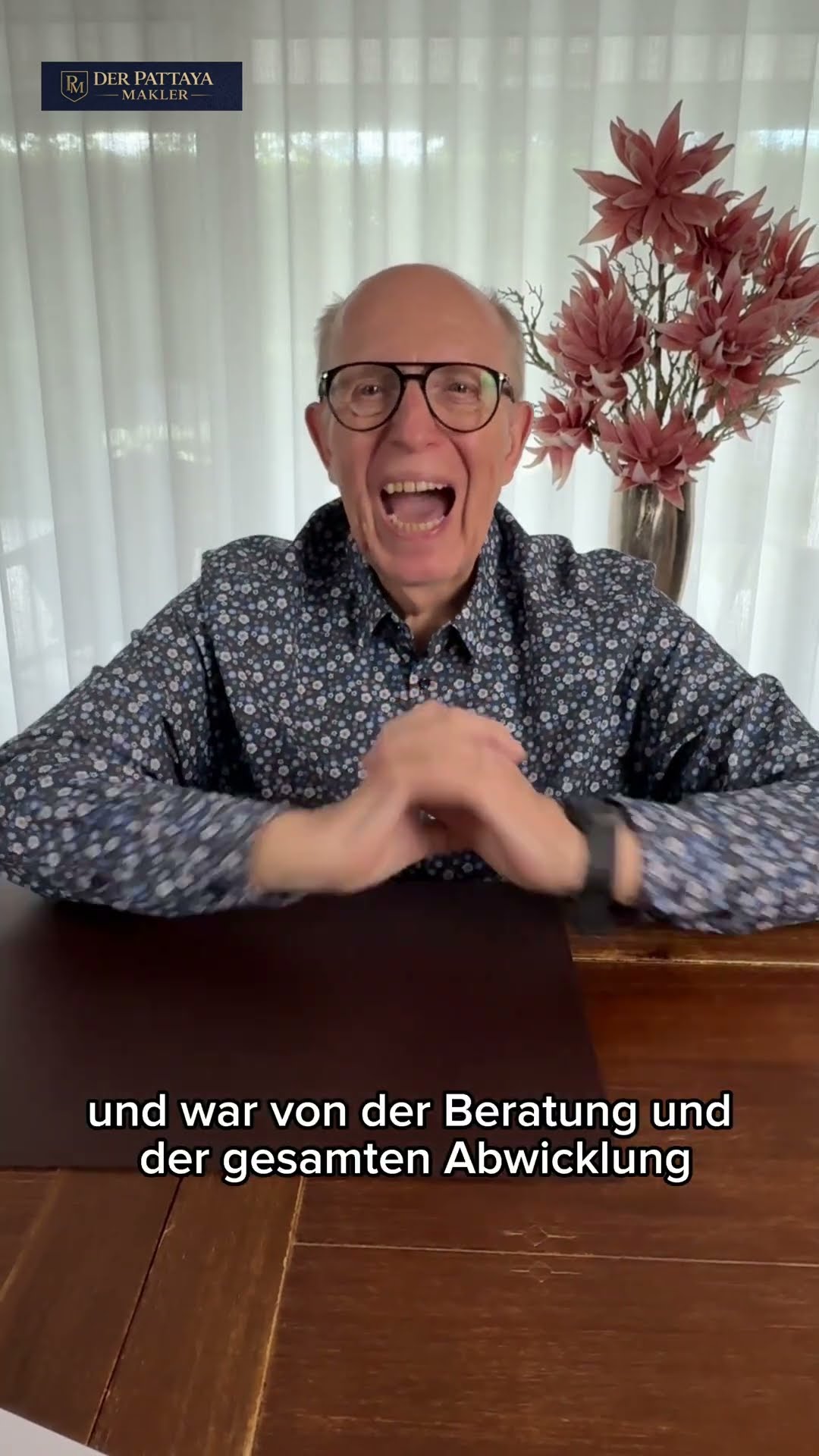 Reiner Calmund in his video recommendation for Der Pattaya Makler
