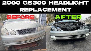 2000 Lexus GS300 headlights replacement