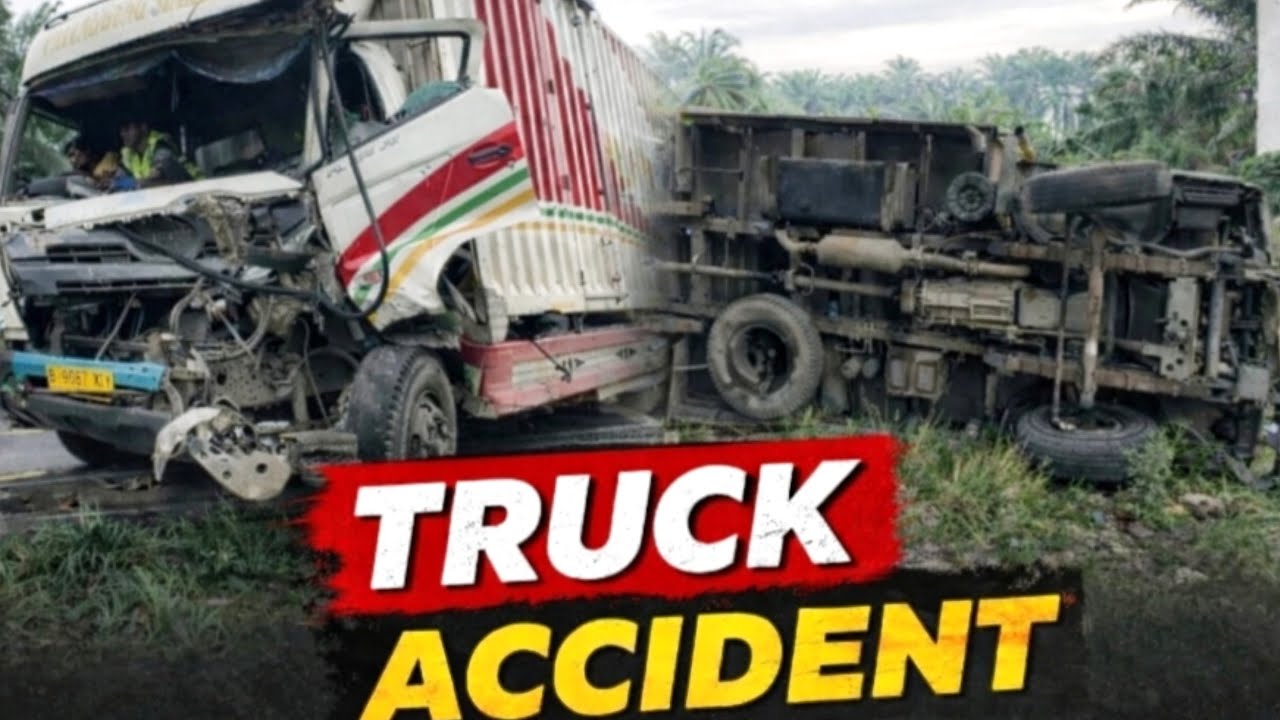 Хронология ДТП с участием грузовика на шоссе || Серьезные повреждения запечатлены на видеокамере