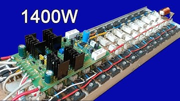 How to make driver board 1400W amplifier 14 pairs final transistors at home