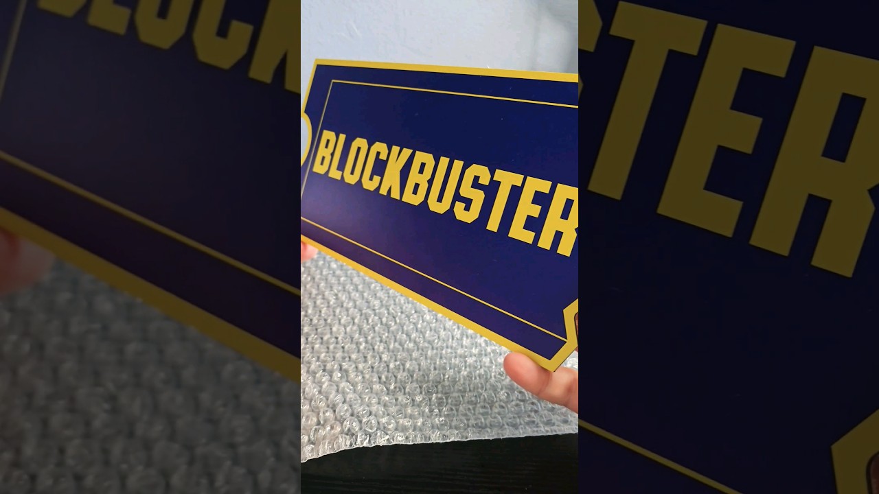 Vintage Unboxing: 1994 Custom Blockbuster Sign