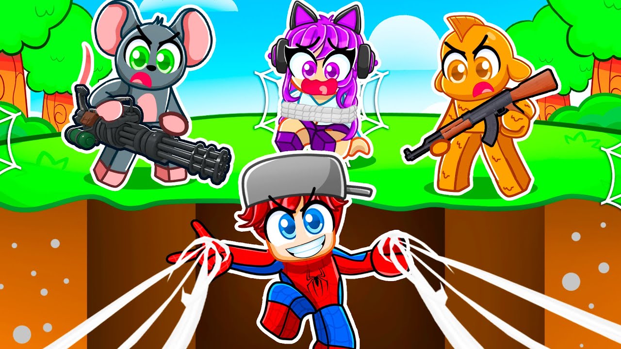 HUNTERS vs SUPERHERO SPEEDRUNNER In Roblox!