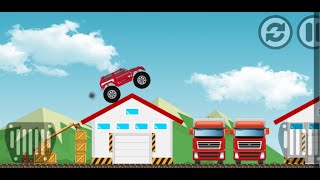 Fast Fire Truck Game APP 2023 monster truck driving and hill climbing screenshot 1