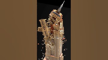 3D Empire State Building - EARTHQUAKE Collapse Simulation