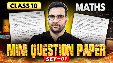 Mini Question Paper Set Class 10 Maths | Pre Board 2026 | Mandeep Sir