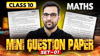 Mini Question Paper Set Class 10 Maths | Pre Board 2026 | Mandeep Sir