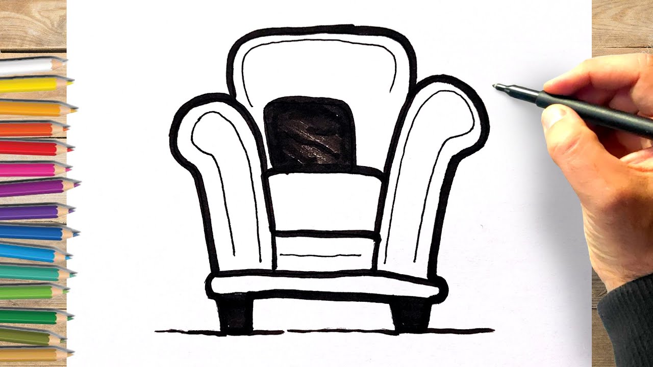 Comment dessiner un canape dessin facile - YouTube
