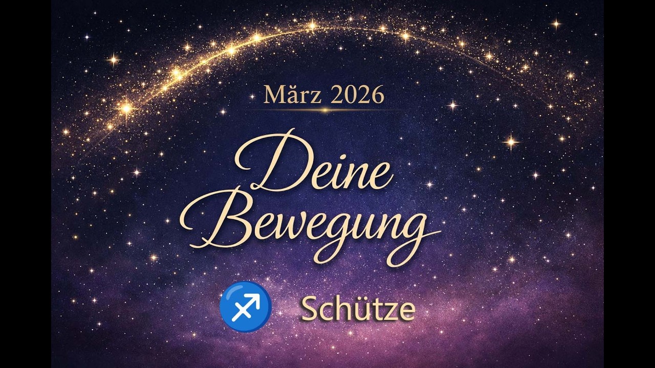 Schütze | März 2026 | Aus der Entschlossenheit folgt Spontanität, die dich harmosch bewegt