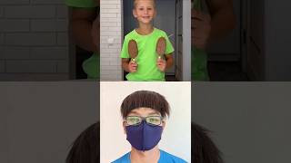 Mom is PRO vs Dad is NOOB! 🍦🤣 #challenge #icecream #funny