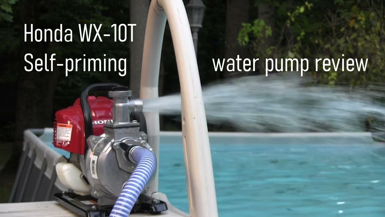HONDA エンジンポンプ WX10 4サイクル ガソリン 動画有 Honda WX10T Water Pump Unboxing and First Startup - YouTube