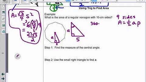 Lesson 3 Area of Regular Polygons 2018