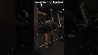 Reverse grip barbell rows for a wider mid back #barbellrows #BackWorkout #MuscleHypertrophy #midback