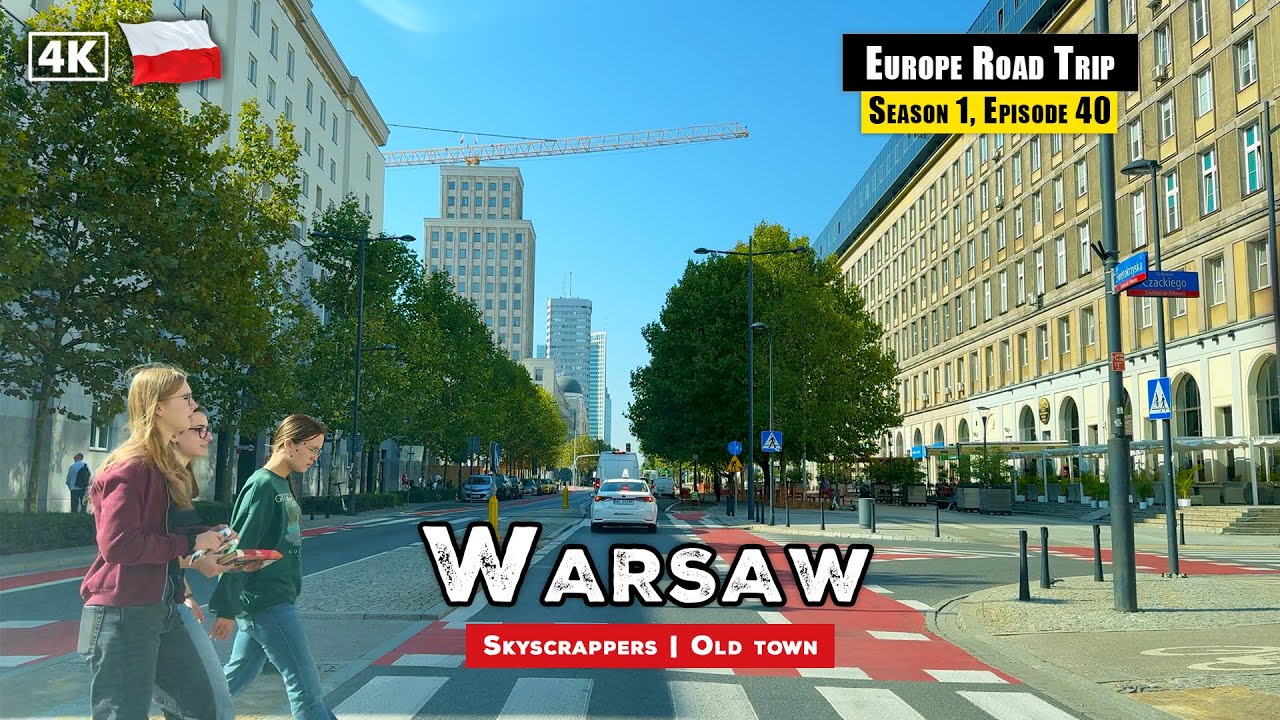 From Historic Old Town to Modern Center - Driving in Warsaw | Europe Road Trip, S1 Ep40